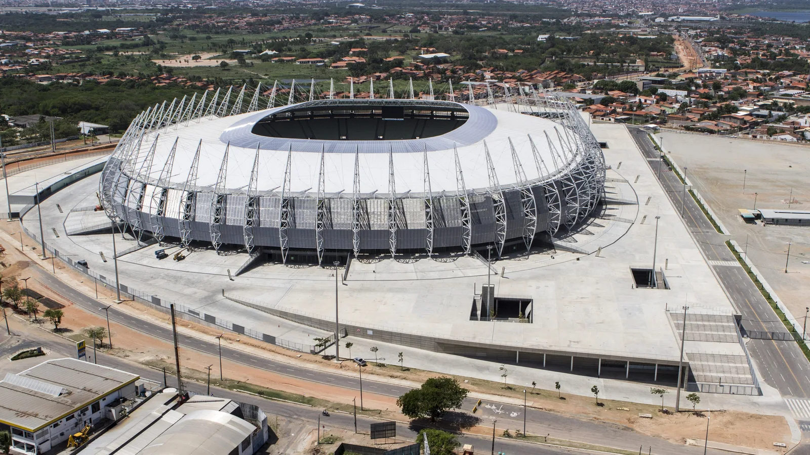 Arena Castelão, em Fortaleza, vista do alto