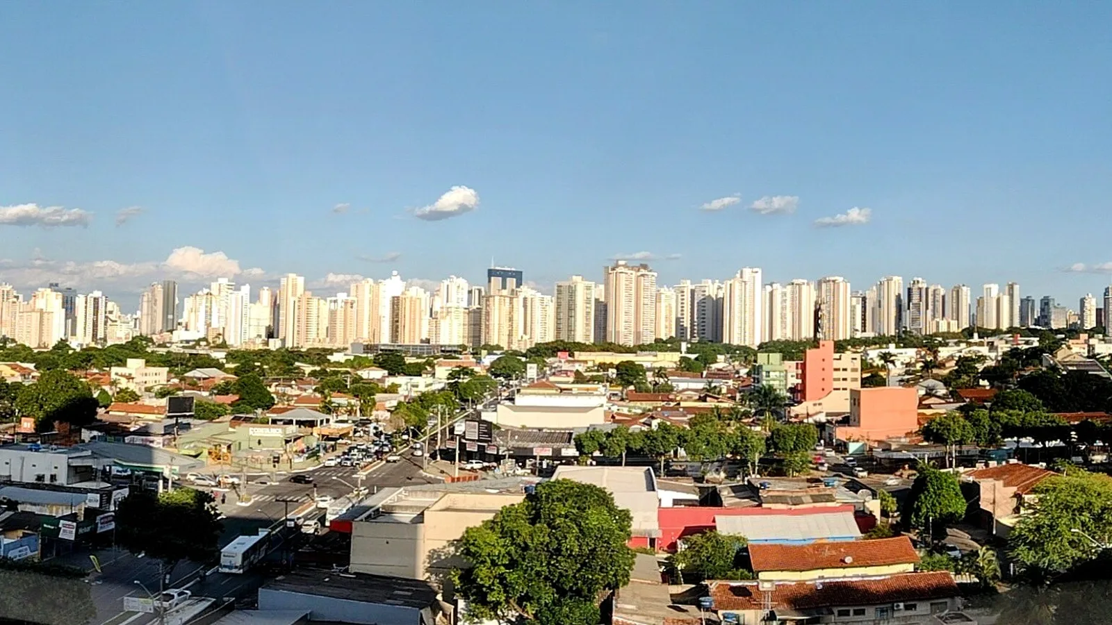Vista de Goiânia: todo o estado está em alerta laranja do Inmet nesta quinta-feira