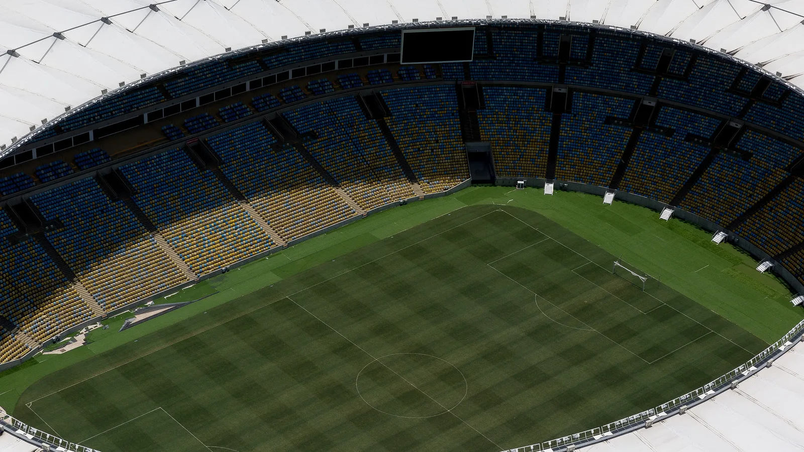 Vista aérea do Maracanã, no Rio de Janeiro