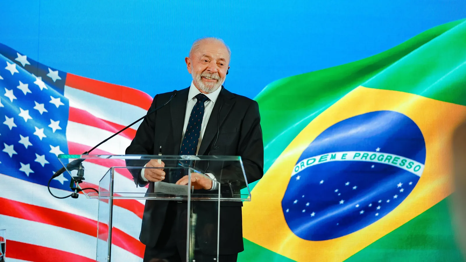 Lula em entrevista coletiva em Washington, em maio de 2026