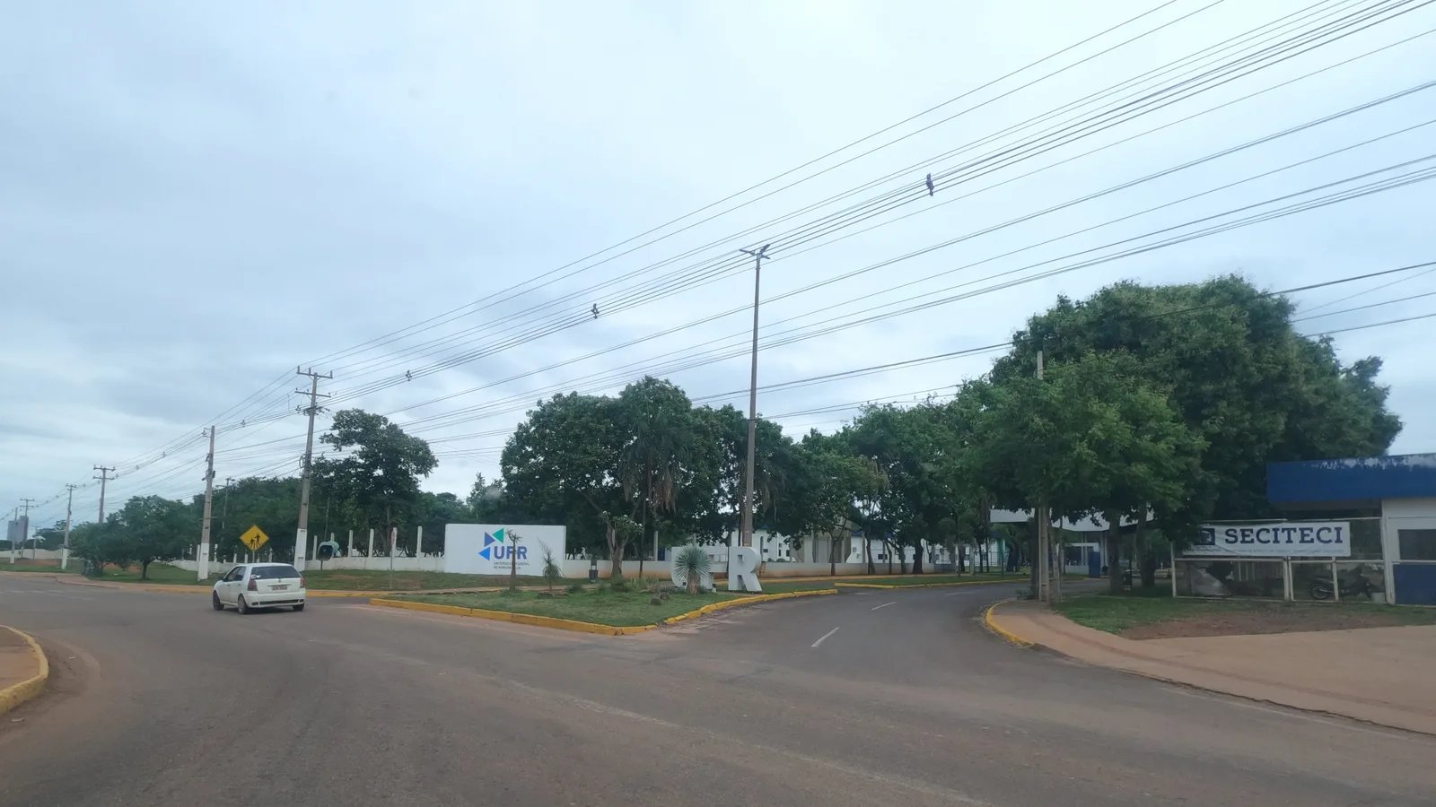 Avenida arborizada em Rondonópolis, Mato Grosso