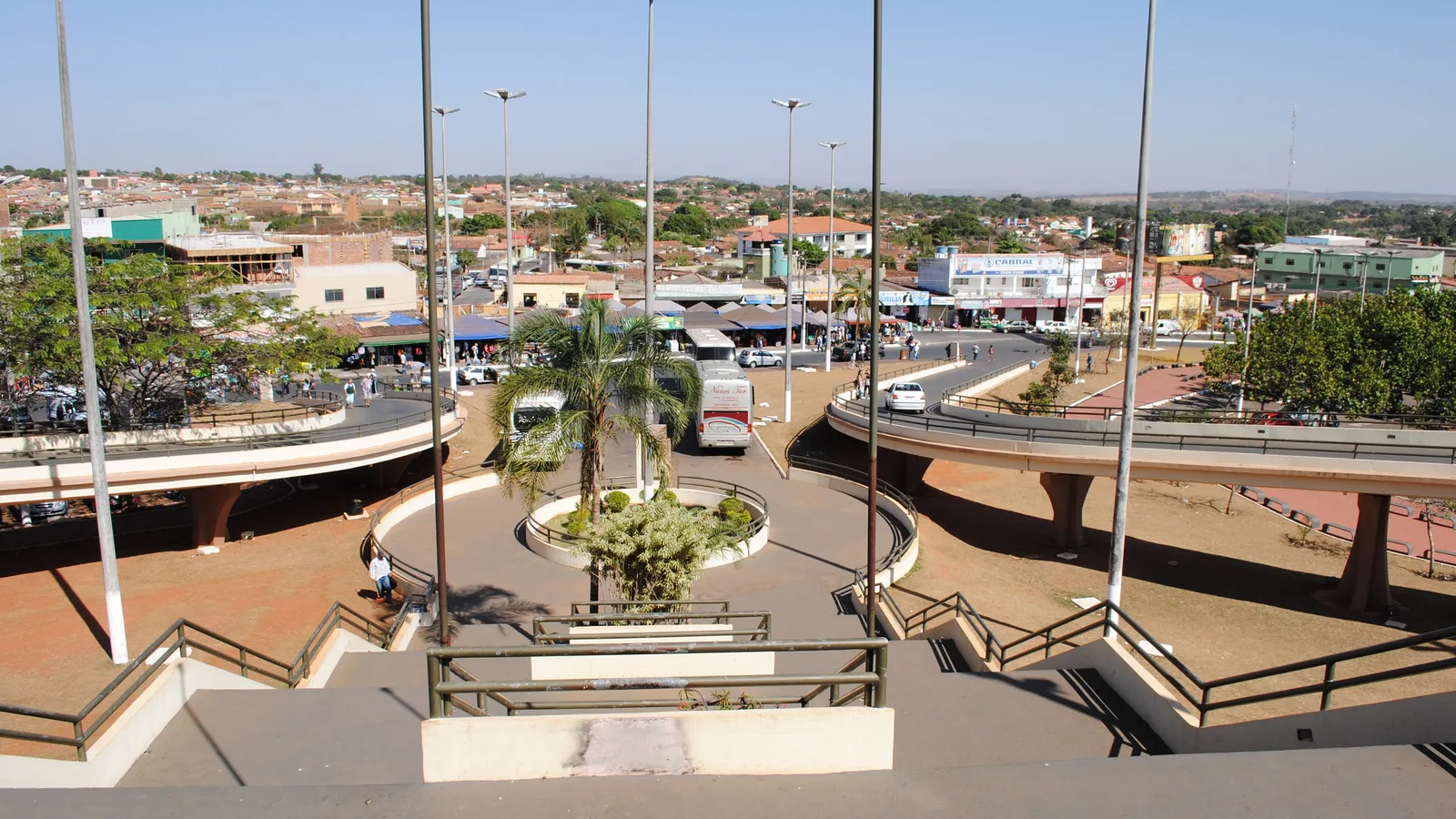 Vista de Trindade, na Região Metropolitana de Goiânia, a partir do Santuário Basílica do Divino Pai Eterno