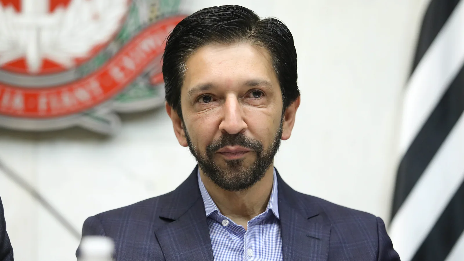 O prefeito de São Paulo, Ricardo Nunes (MDB), em evento na Alesp em 2023