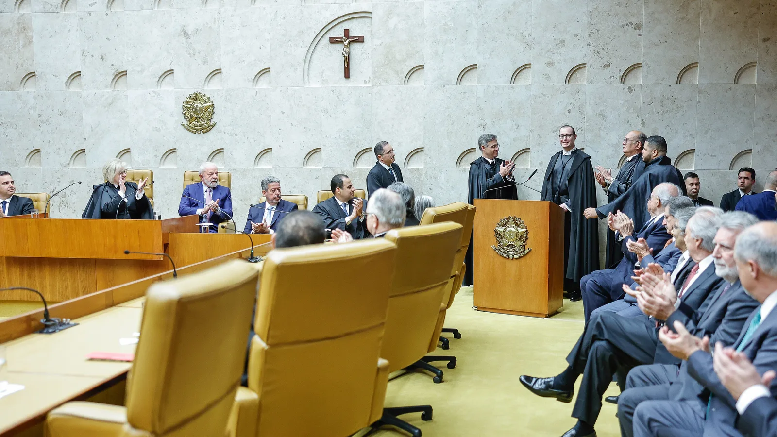 Cristiano Zanin na posse como ministro do STF, em agosto de 2023