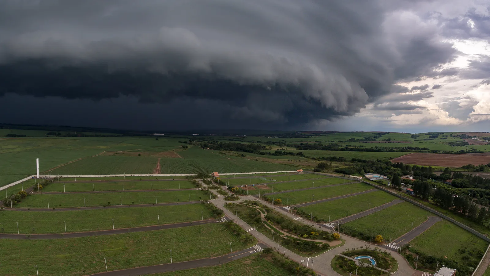 Nuvem de tempestade sobre Piracicaba (SP), em foto de arquivo