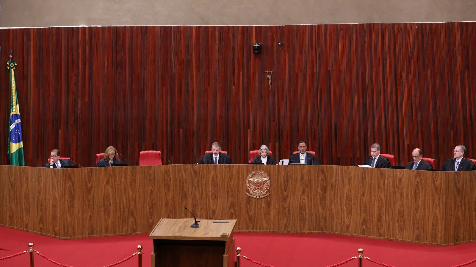 Sessão plenária do Tribunal Superior Eleitoral, em Brasília